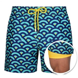 Qwave Surf Shorts - Blue & Turquoise
