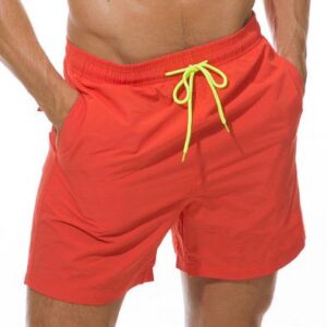 Qwave Surf Shorts - Plain Light Red